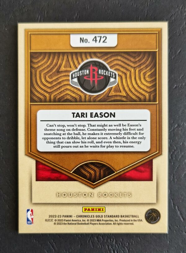 2022-23 Panini Chronicles Gold Standard Tari Eason #472 43/99 RC