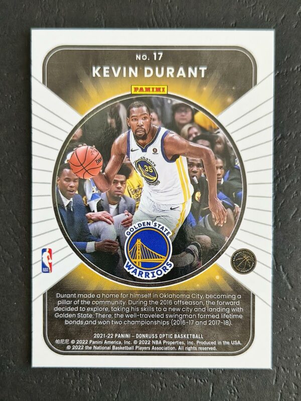 2021-22 Panini Optic Winner Stays Kevin Durant #17