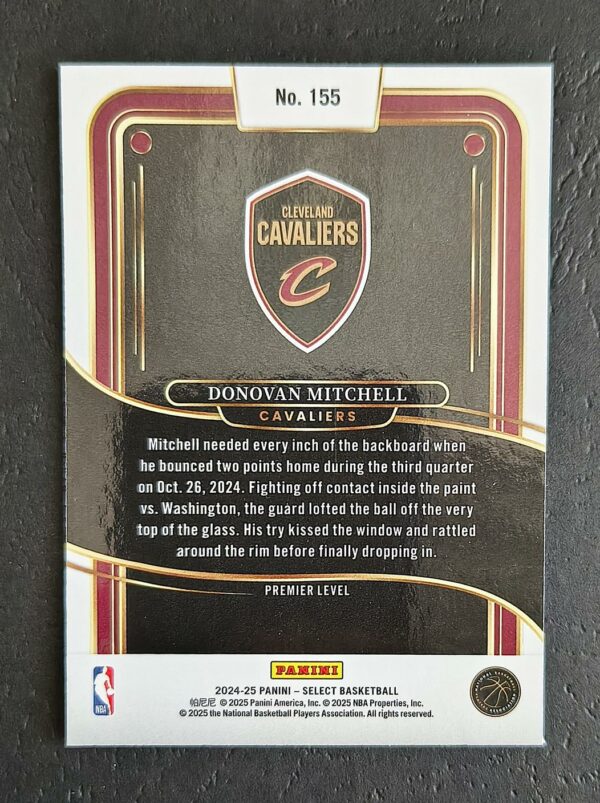 2024-25 Panini Select Donovan Mitchell #155 Premiere Level