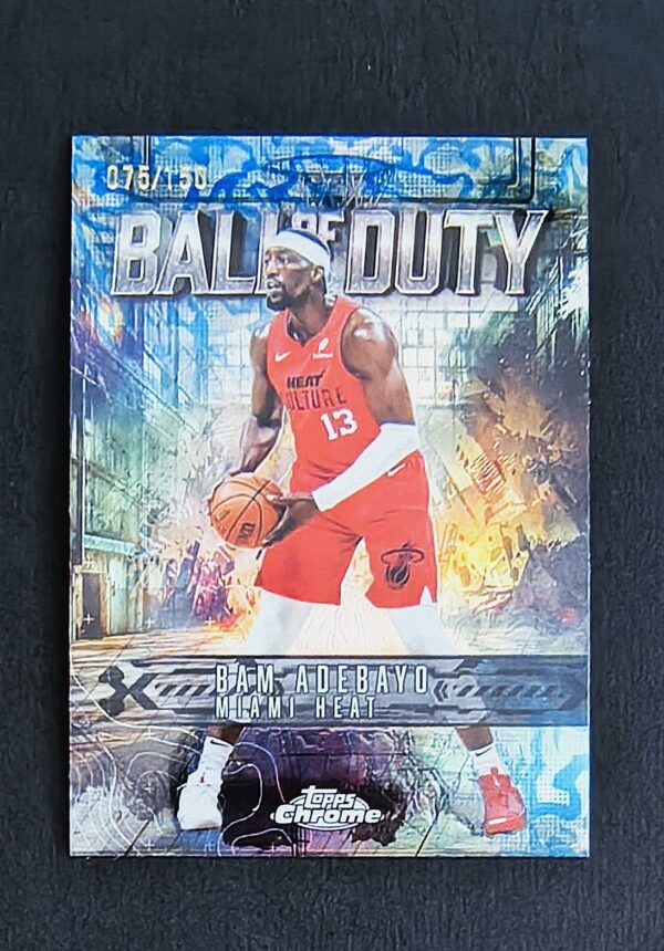2025-26 Topps Chrome Ball of Duty Bam Adebayo 075/150