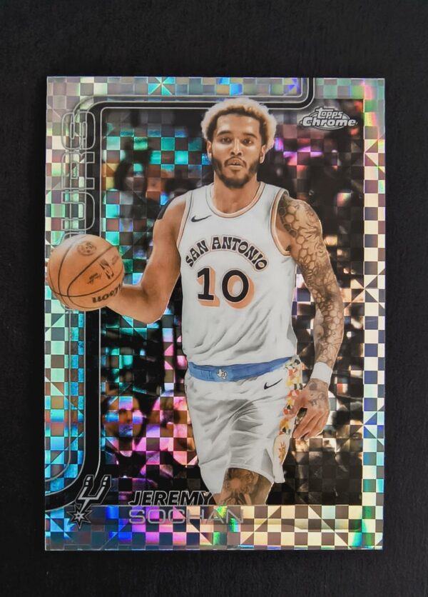 2025-26 Topps Chrome Jeremy Sochan #239 Xfractor