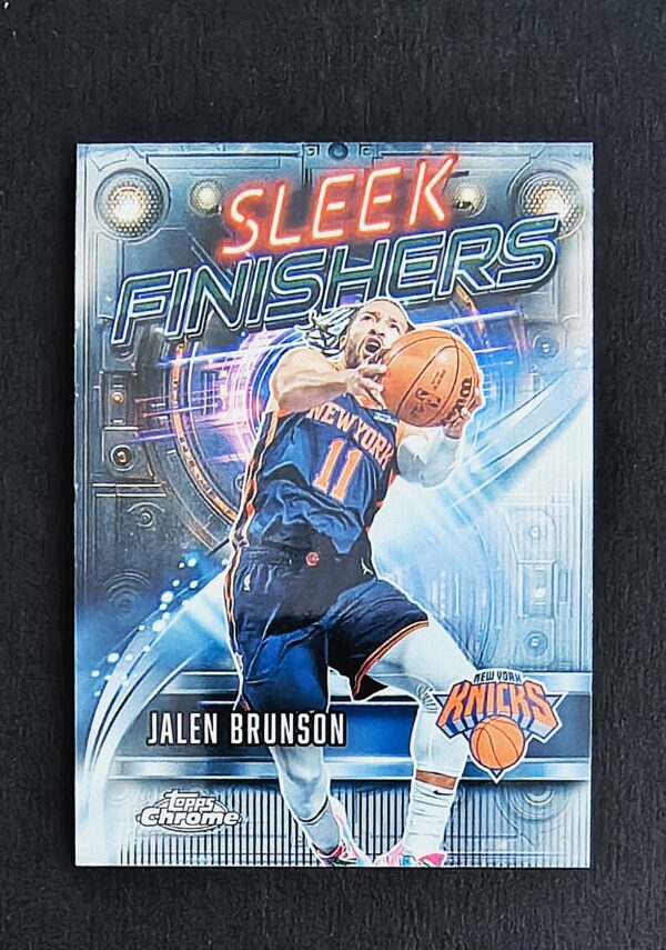 2025-26 Topps Chrome Sleek Finishers Jalen Brunson