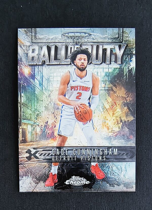 2025-26 Topps Chrome Ball of Duty Cade Cunningham