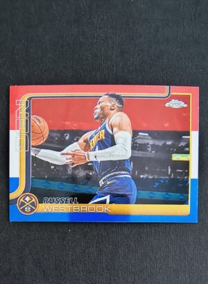 2025-26 Topps Chrome Russel Westbrook #15 Red White Blue