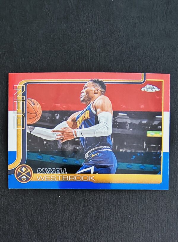 2025-26 Topps Chrome Russel Westbrook #15 Red White Blue