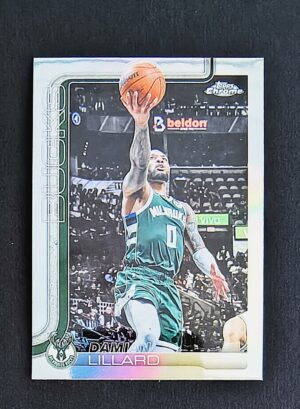 2025-26 Topps Chrome Damian Lillard #153 Silver Refractor