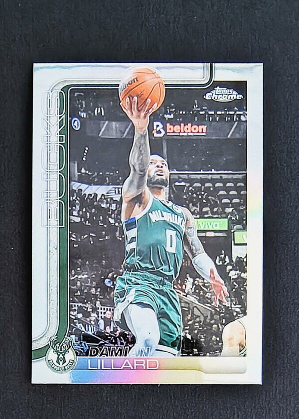 2025-26 Topps Chrome Damian Lillard #153 Silver Refractor