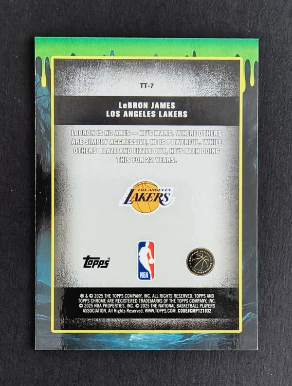 2025-26 Topps Chrome Tall Tales Lebron James
