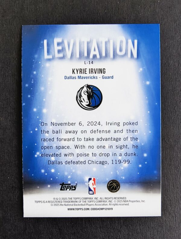2025-26 Topps Levitation Kyrie Irving