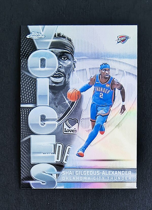 2025-26 Topps Chrome Voices Shai Gilgeous-Alexander Refractor