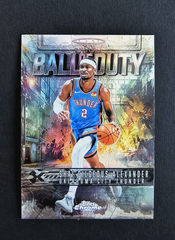 2025-26 Topps Chrome Ball of Duty Shai Gilgeous-Alexander Refractor