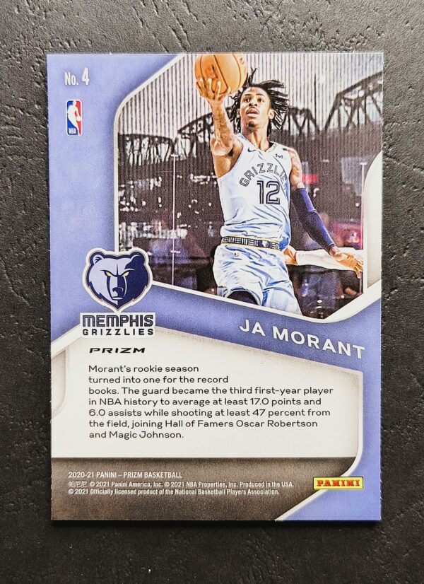 2020-21 Panini Prizm Dominance Ja Morant #4 Silver