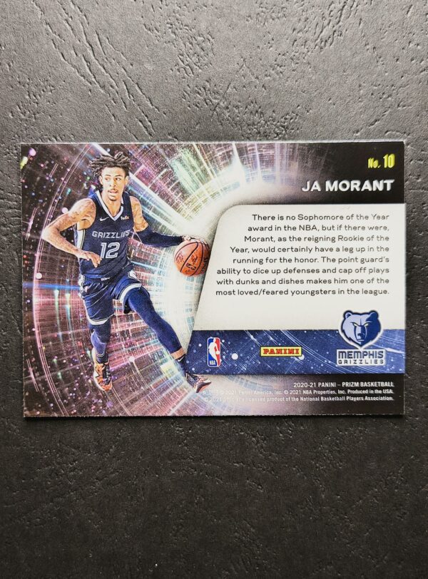 2020-21 Panini Prizm Sophomore Stars Ja Morant #10