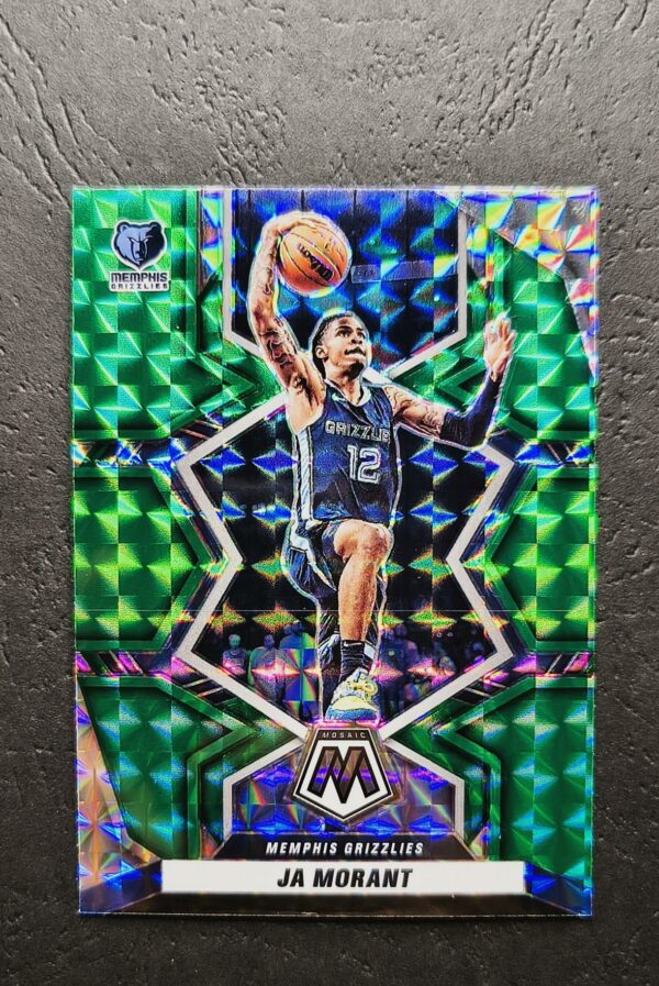 2021-22 Panini Mosaic Ja Morant #12 Green