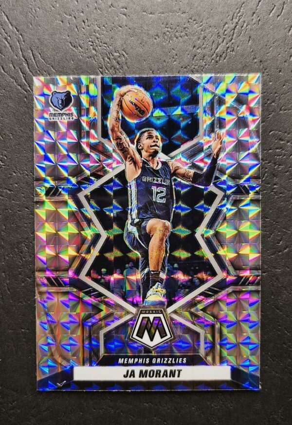 2021-22 Panini Mosaic Ja Morant #12 Silver Mosaic