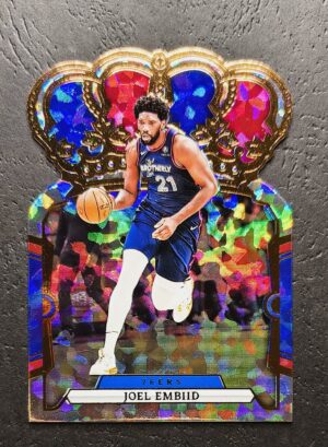 2023-24 Panini Crown Royale Joel Embiid #77 Cracked Ice