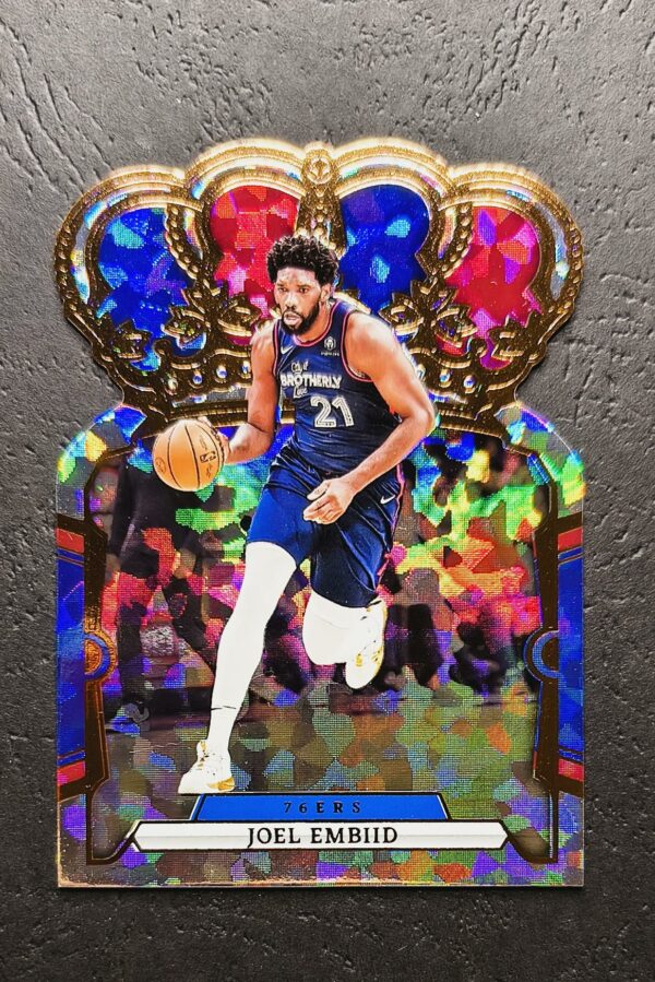 2023-24 Panini Crown Royale Joel Embiid #77 Cracked Ice