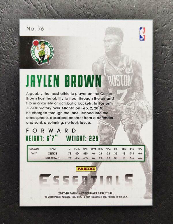2017-18 Panini Essentials Jaylen Brown #76