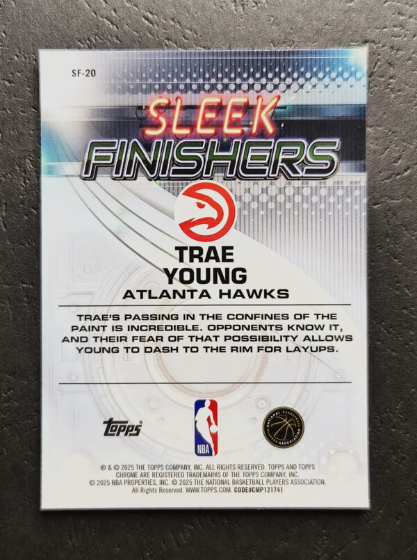 2025-26 Topps Chrome Sleek Finishers Trae Young