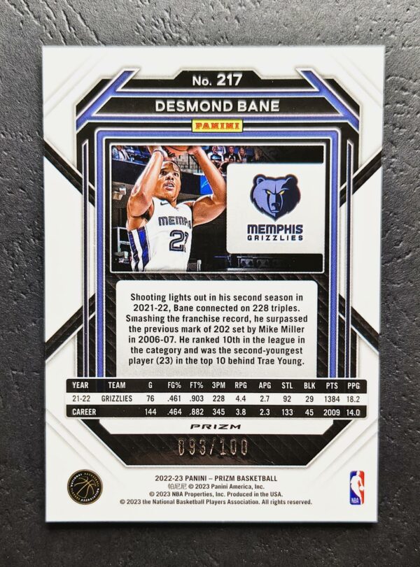 2022-23 Panini Prizm Desmond Bane #217 093/100