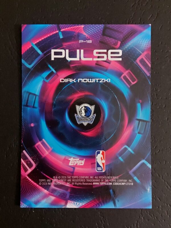 2025-26 Topps Finest Pulse Dirk Nowitzki SSP