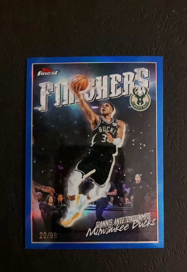 2025-26 Topps Finest Finishers Giannis Antentokounmpo 20/99
