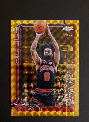 2025-26 Topps Chrome Coby White #80 14/50 Geometric