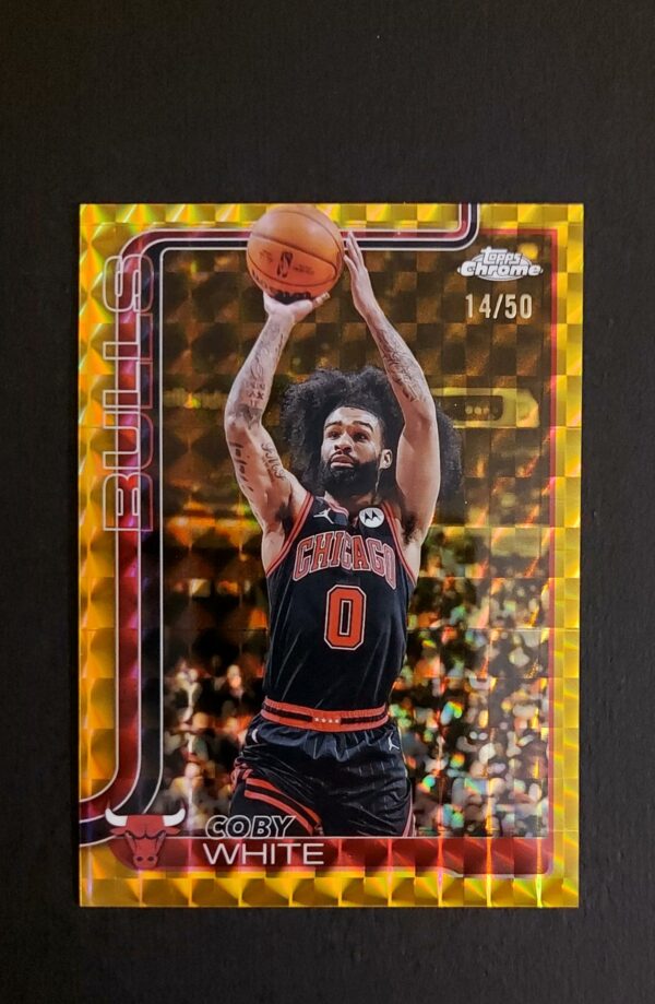 2025-26 Topps Chrome Coby White #80 14/50 Geometric