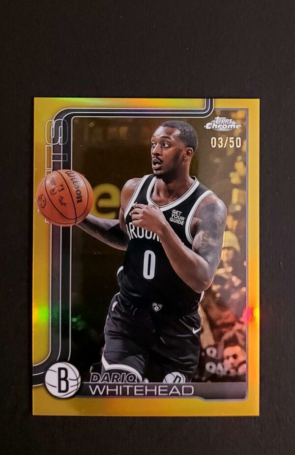 2025-26 Topps Chrome Dariq Whitehead #91 03/50