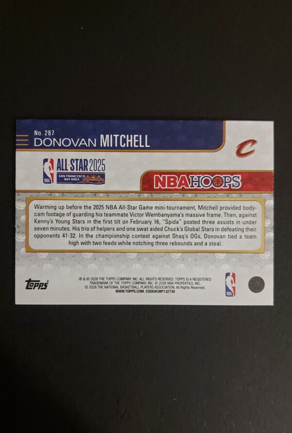 2025-26 Topps Hoops All Star Donovan Mitchell #287 005/149