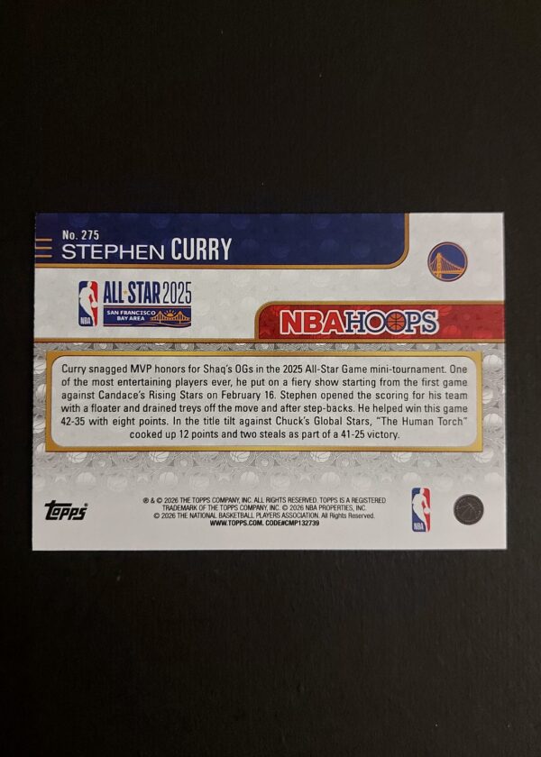 2025-26 Topps Hoops All Star Stephen Curry #275 071/149