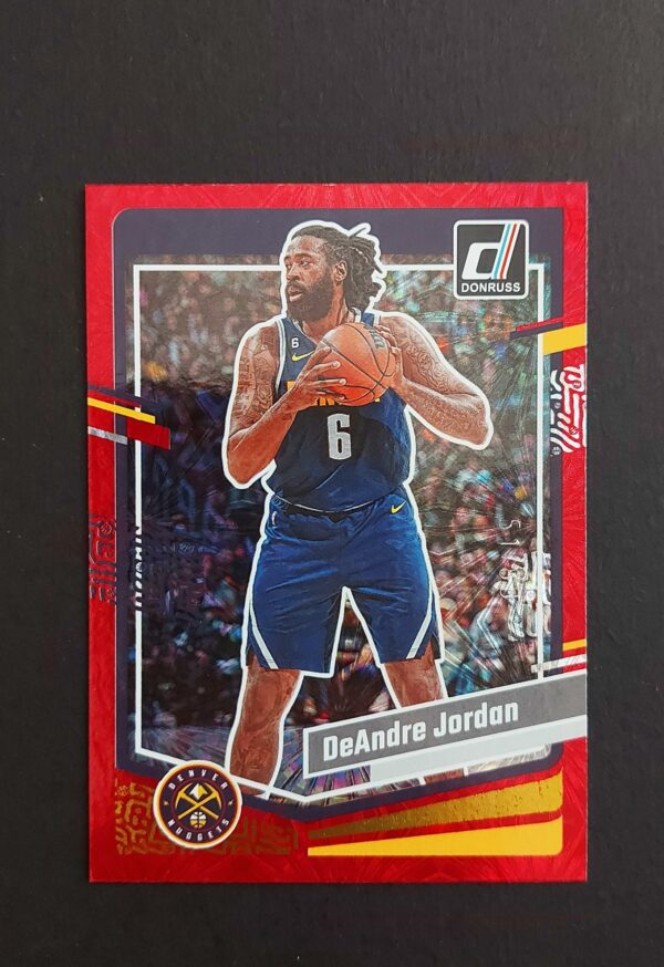 2023-24 Panini Donruss Deandre Jordan #179 51/88 Red Fireworks