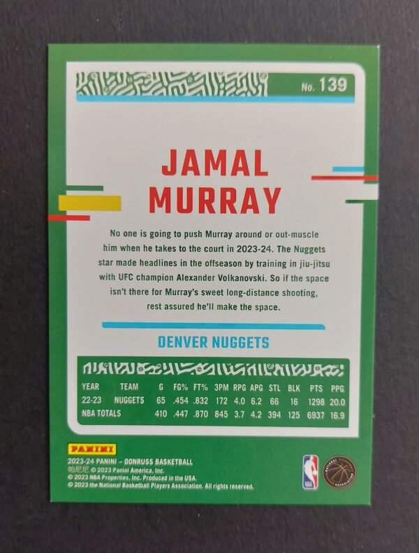 2023-24 Panini Donruss Jamal Murray #139 041/149 Holo Laser
