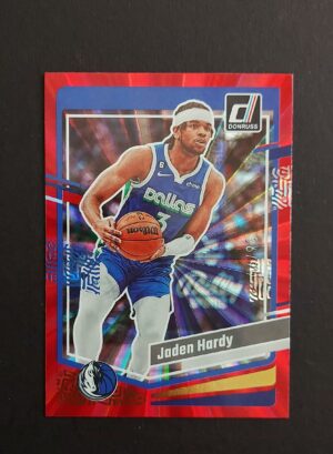 2023-24 Panini Donruss Jaden Hardy #196 56/99 Red Laser