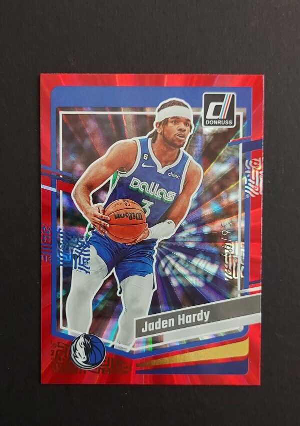 2023-24 Panini Donruss Jaden Hardy #196 56/99 Red Laser