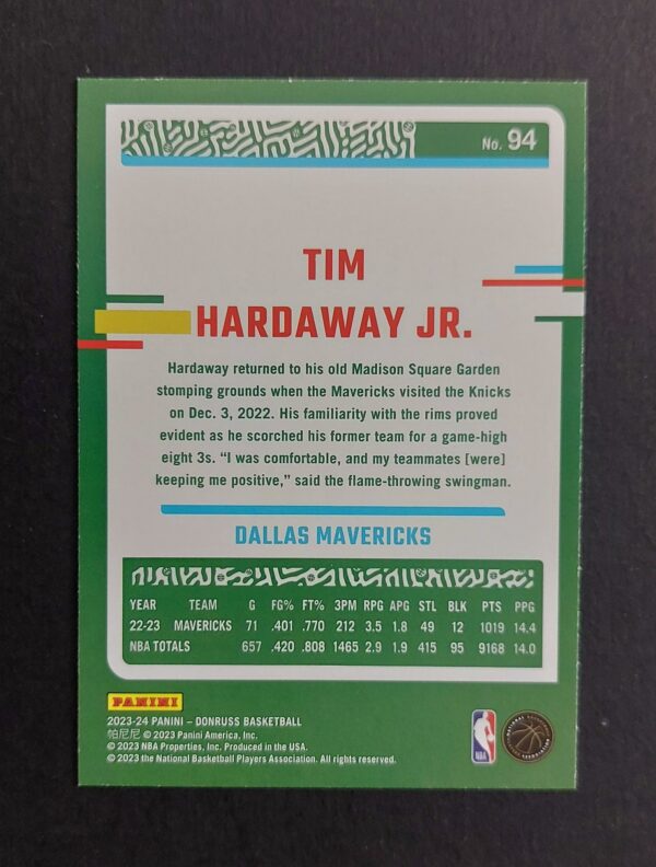 2023-24 Panini Donruss Tim Hardaway Jr #94 24/88 Red Fireworks