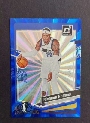 2023-24 Panini Donruss Richaun Holmes #10 18/49 Blue Laser