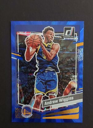 2023-24 Panini Donruss Andrew Wiggins #170 05/49 Blue Laser