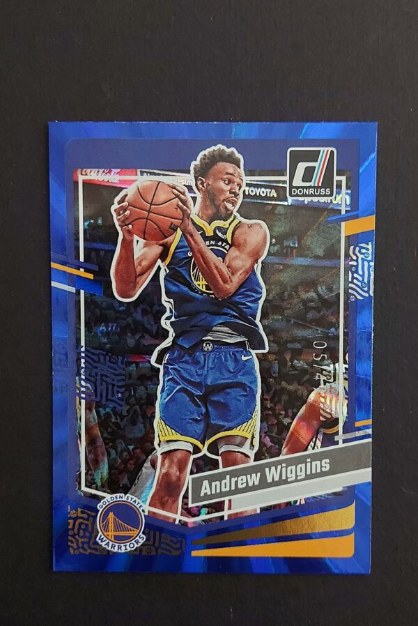 2023-24 Panini Donruss Andrew Wiggins #170 05/49 Blue Laser