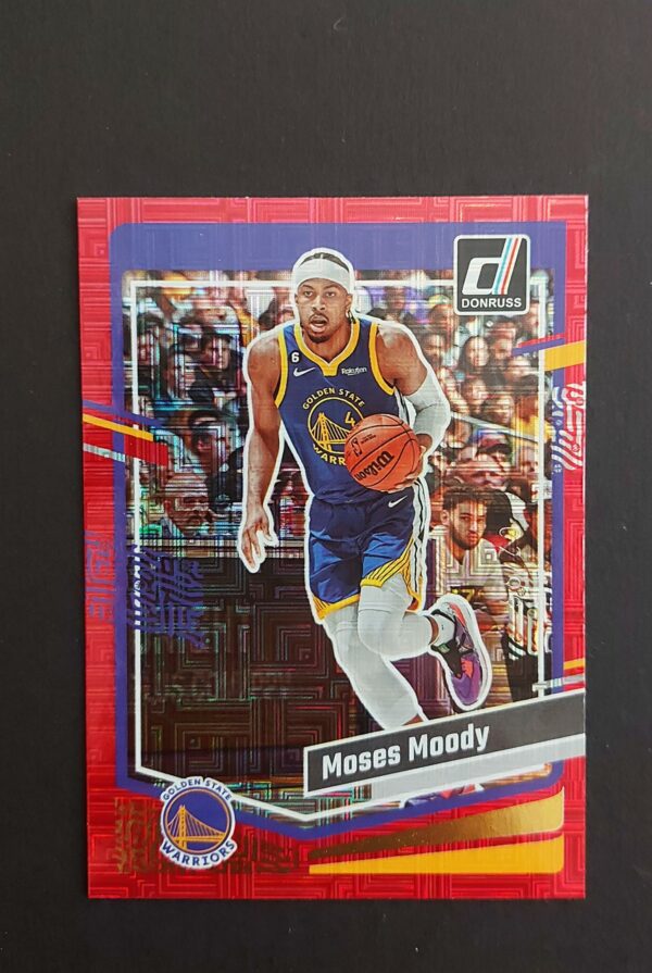 2023-24 Panini Donruss Moses Moody #84 02/99 Red Choice