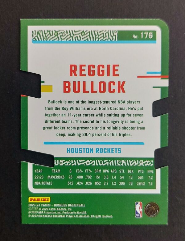 2023-24 Panini Donruss Reggie Bullock #176 21/75
