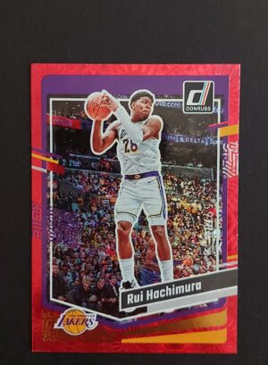 2023-24 Panini Donruss Rui Hachimura #37 59/88 Red Fireworks