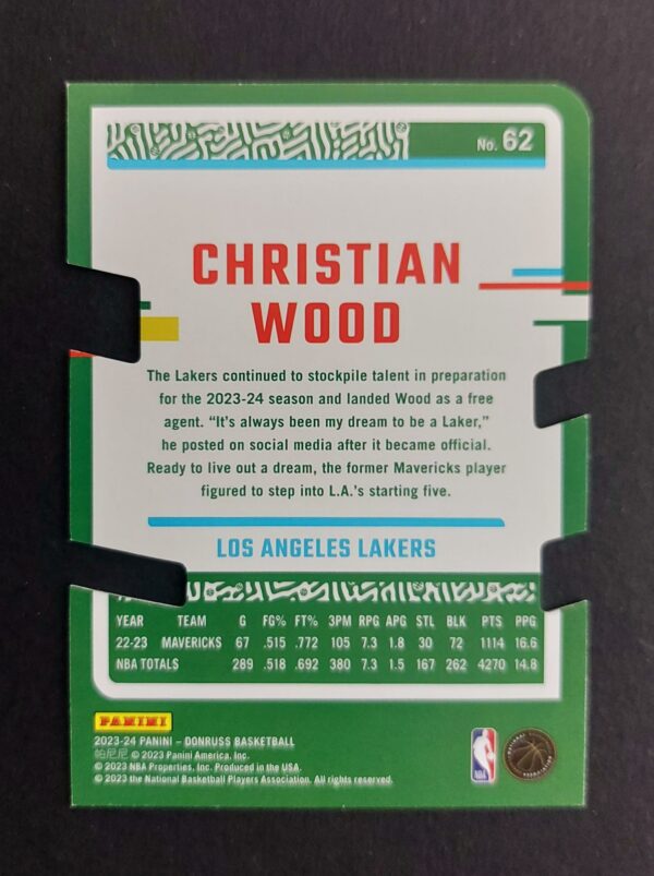 2023-24 Panini Donruss Christian Wood #62 64/75