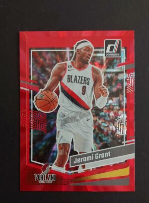 2023-24 Panini Donruss Jerami Grant #102 82/99 Red Laser