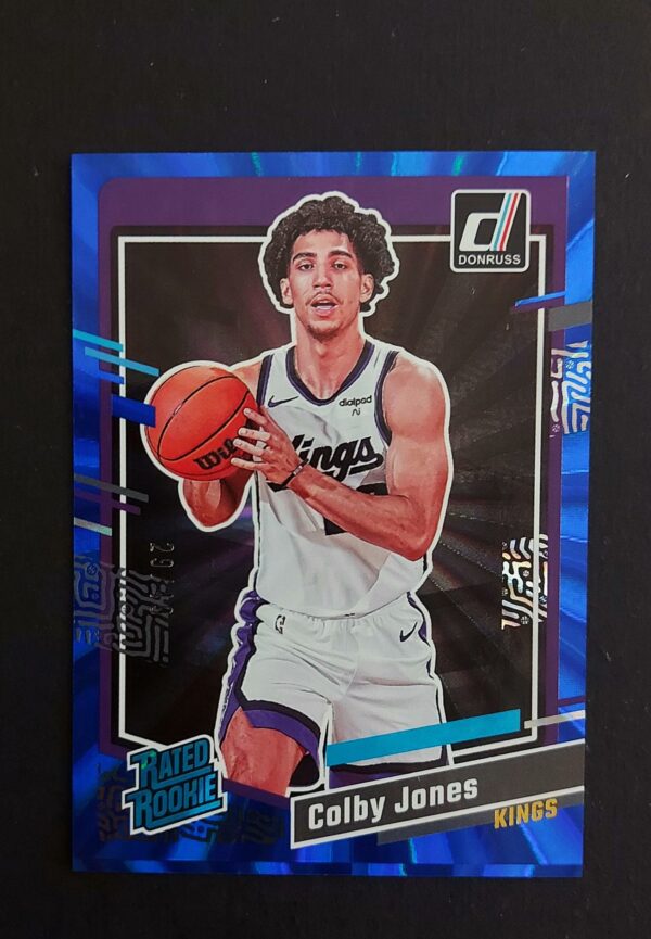2023-24 Panini Donruss Colby Jones #221 29/49 Blue Laser