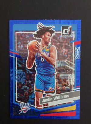 2023-24 Panini Donruss Jaylin Williams #178 33/49 Blue Choice