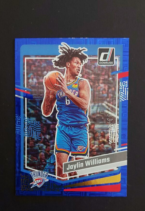 2023-24 Panini Donruss Jaylin Williams #178 33/49 Blue Choice