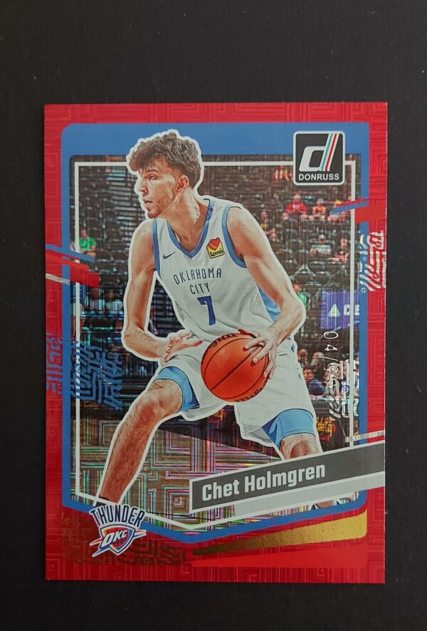 2023-24 Panini Donruss Chet Holmgren #123 04/99 Red Choice