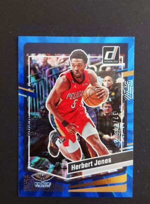 2023-24 Panini Donruss Herbert Jones #54 37/49 Blue Laser