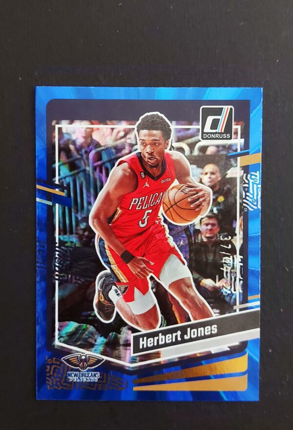 2023-24 Panini Donruss Herbert Jones #54 37/49 Blue Laser